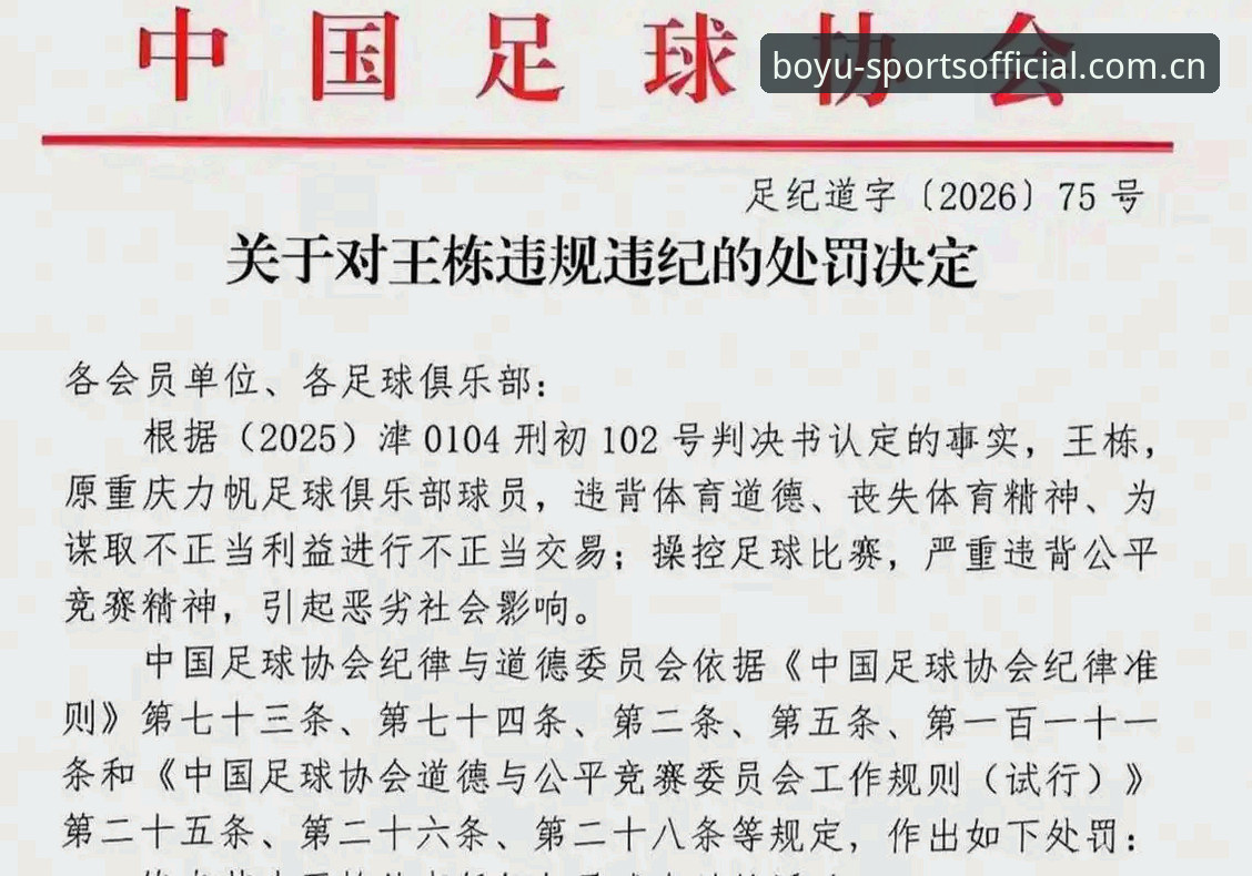 博鱼中国官网入口最新版 中国足协第三批禁足名单全面评测:行业整顿背后的深层逻辑与趋势分析